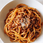 Onion Ground Beef Pasta