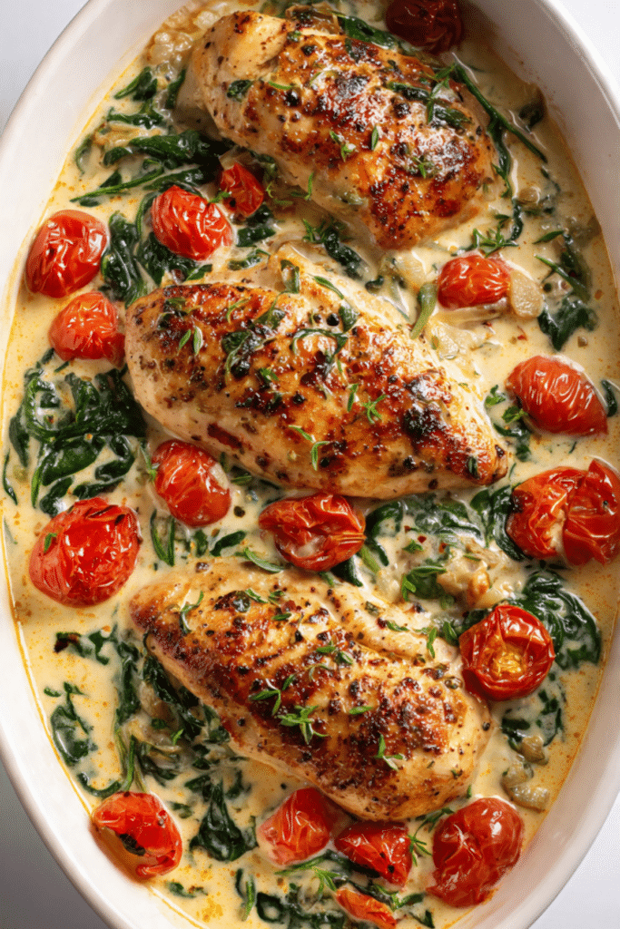 Baked Tuscan Chicken