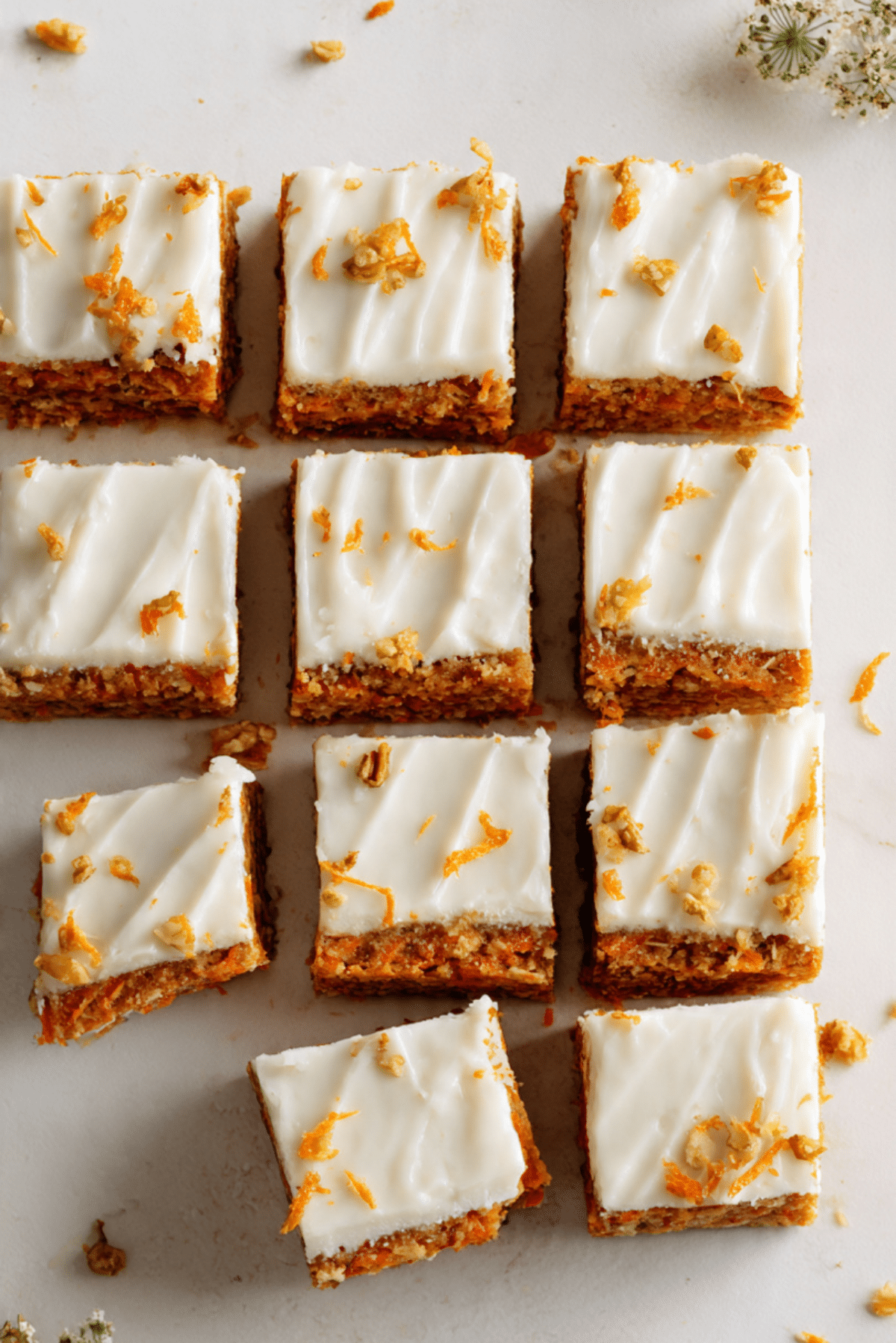 High Protein Carrot Cake Freezer Bars
