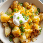 Microwave Loaded Baked Potato Bowl