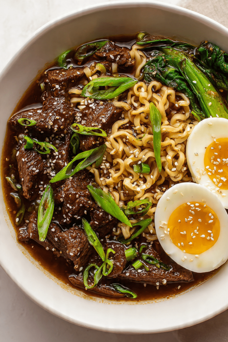 Mongolian Beef Ramen