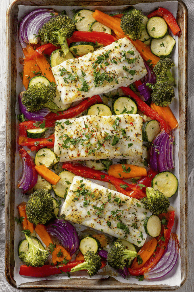 Baked Fish & Veggie
