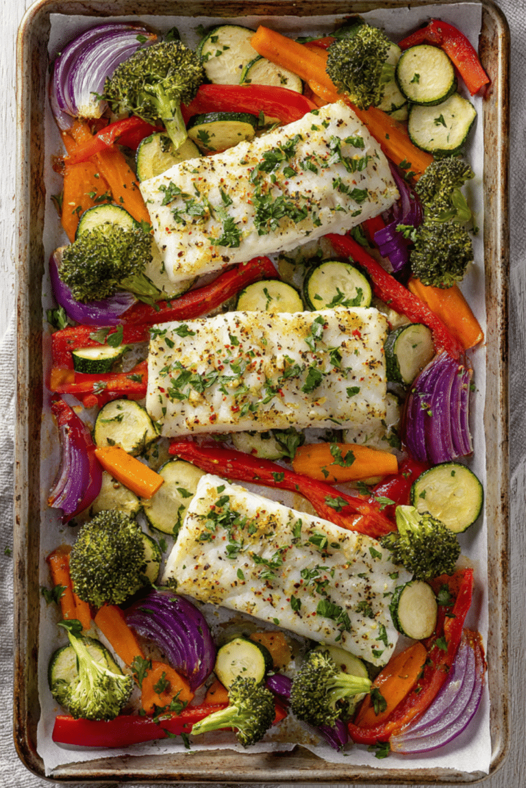 Baked Fish & Veggie