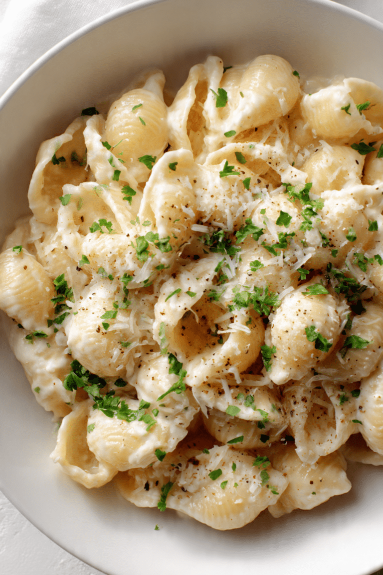 Creamy Cottage Cheese Pasta