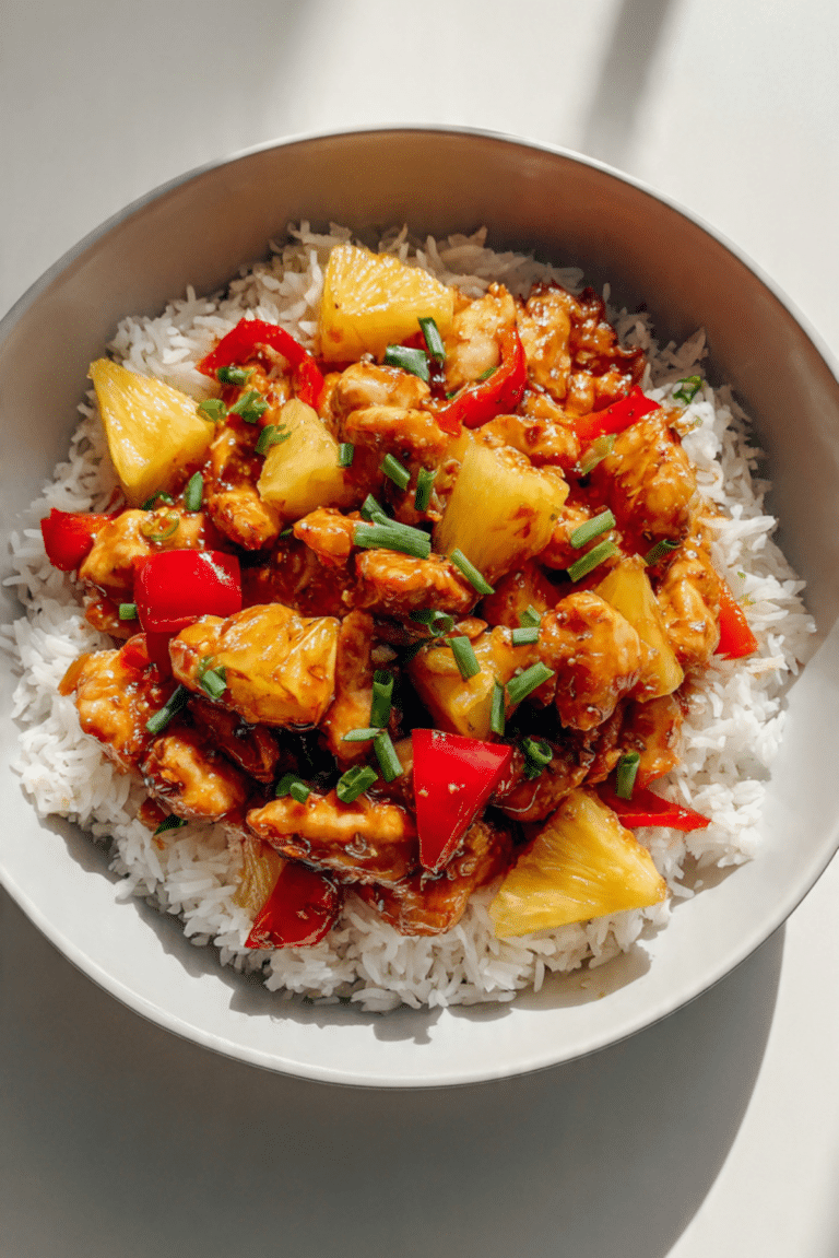 Tropical Pineapple Chicken and Rice