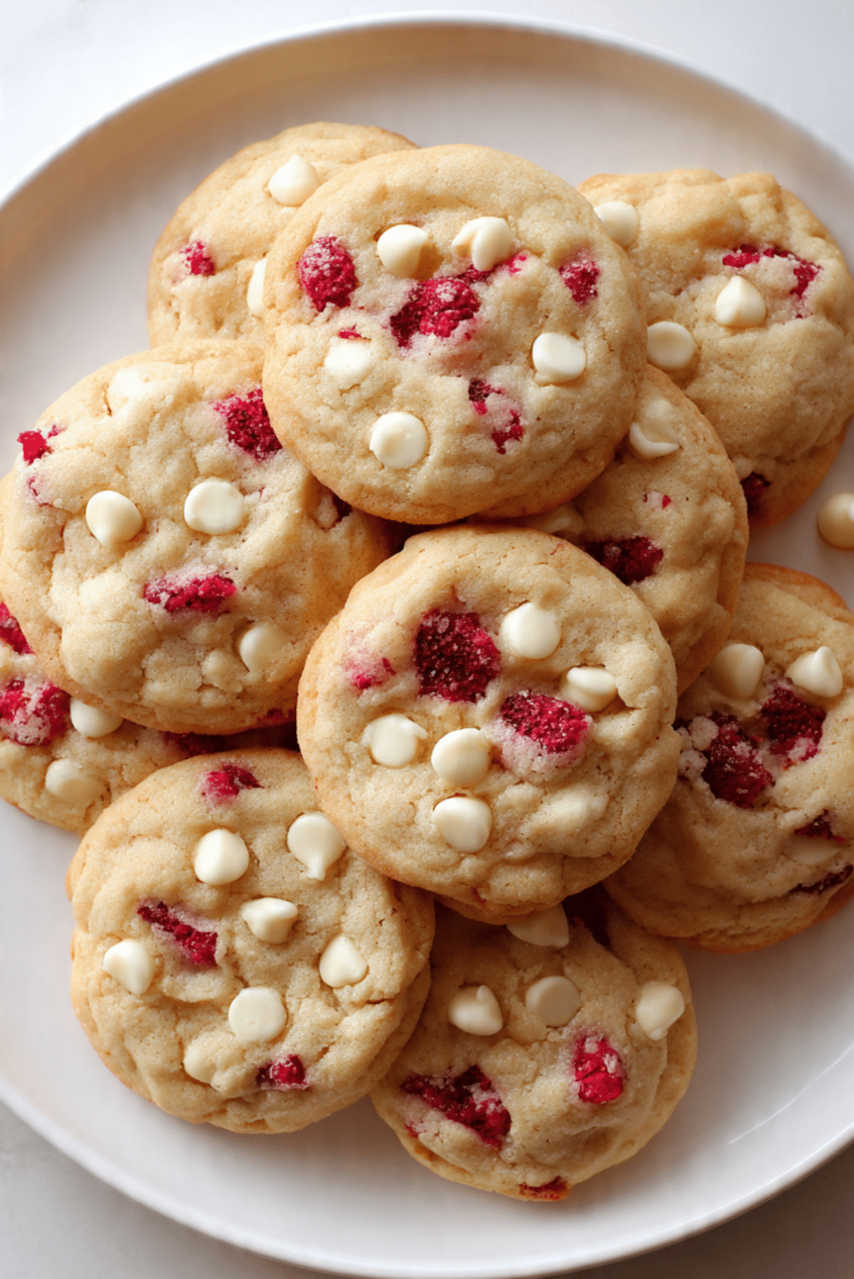 White Chocolate Raspberry Cookies
