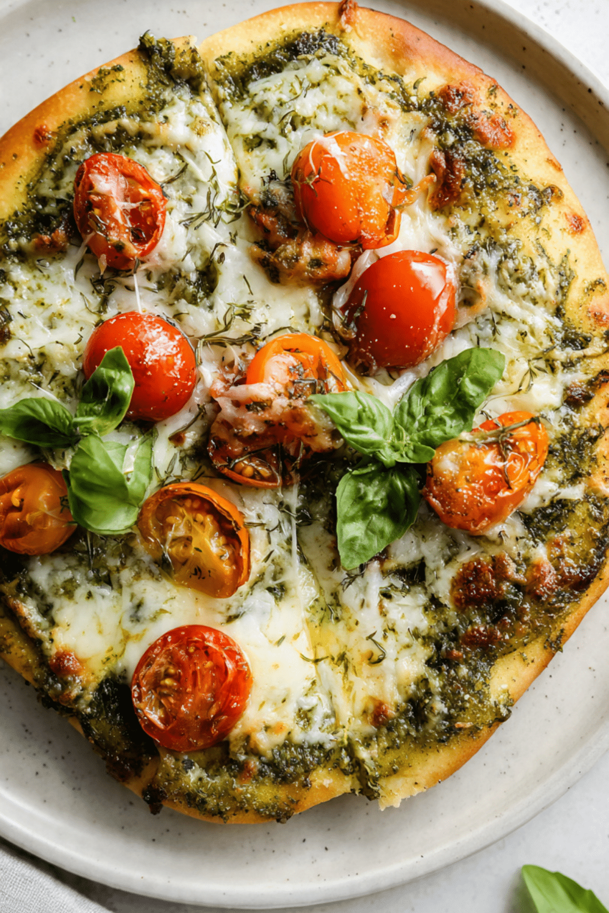 Pesto Chicken Flatbread Pizza