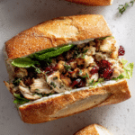 Roast Chicken Stuffing Baguettes