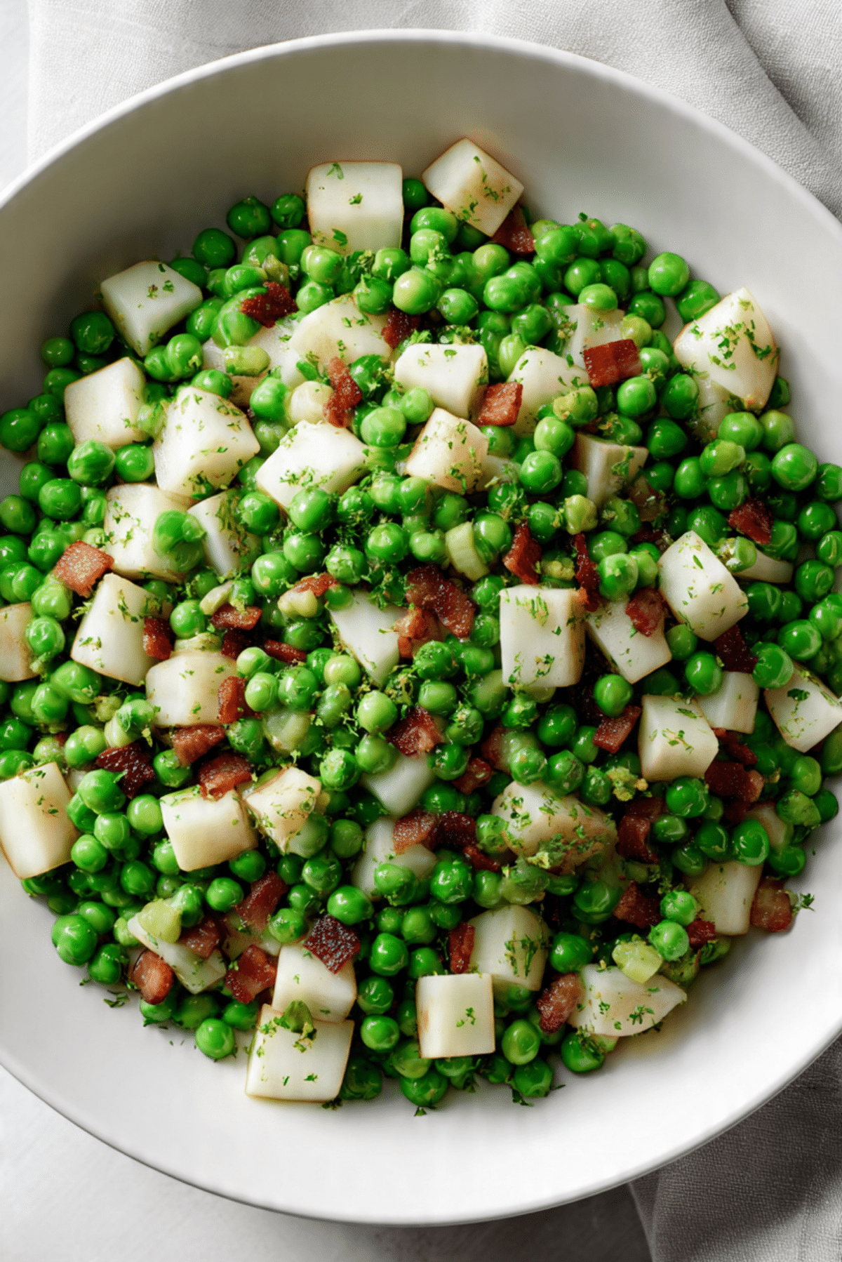 Thanksgiving Peas (with Pear and Pancetta)