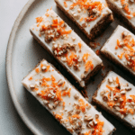 High Protein Carrot Cake Freezer Bars