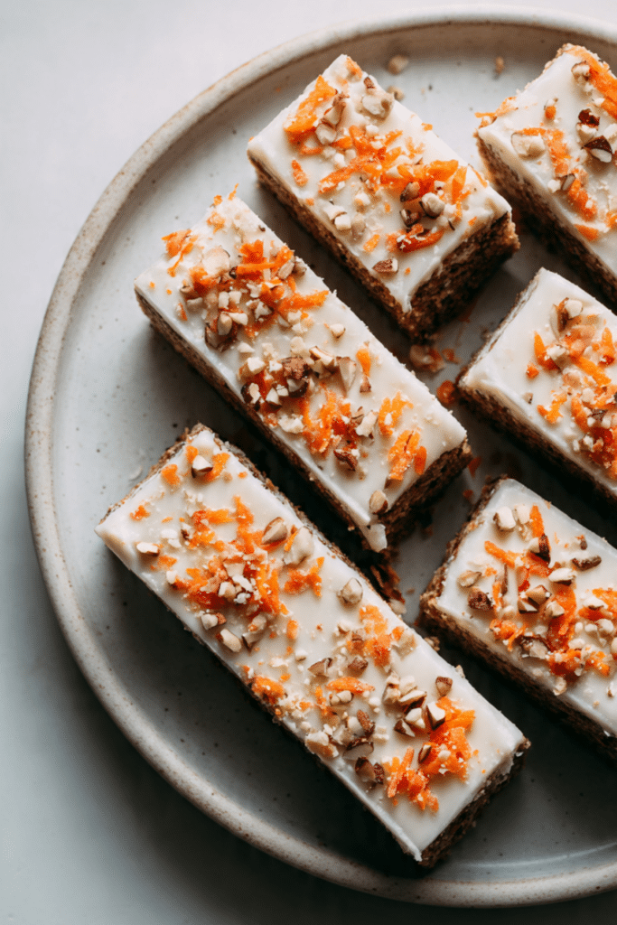 High Protein Carrot Cake Freezer Bars