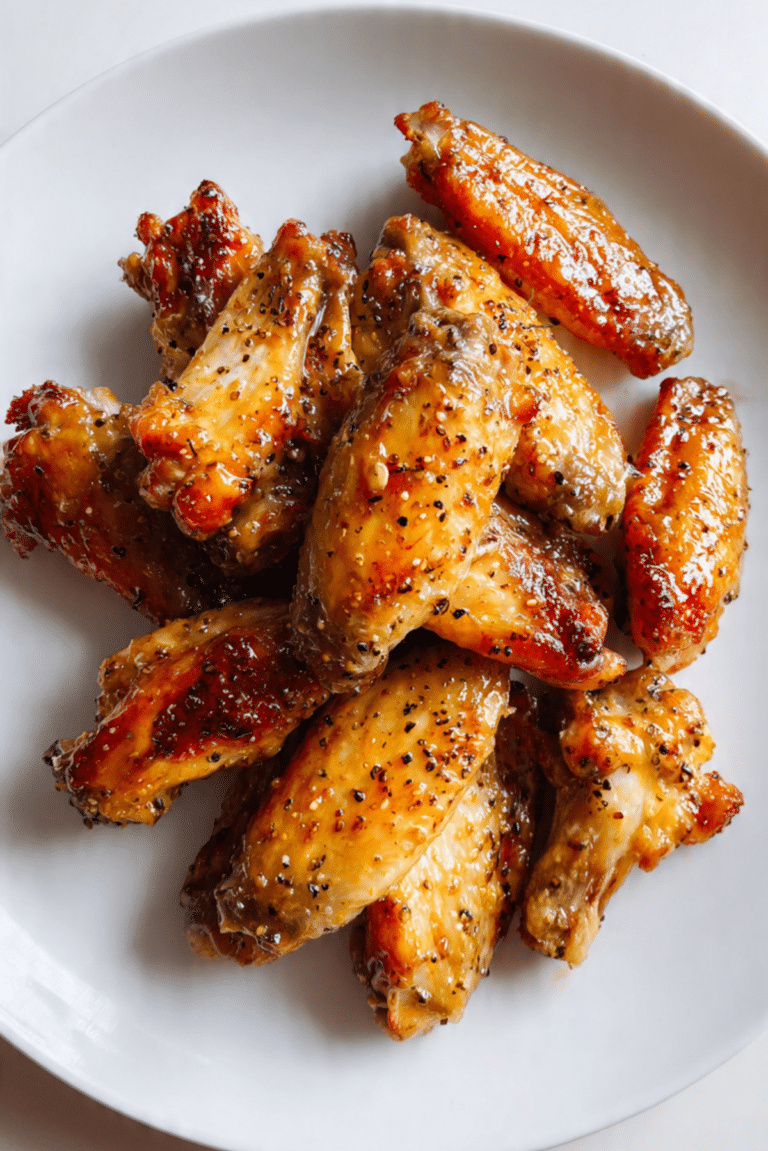 Honey Lemon Pepper Wings