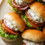 Greek Chicken Burgers with Tzatziki