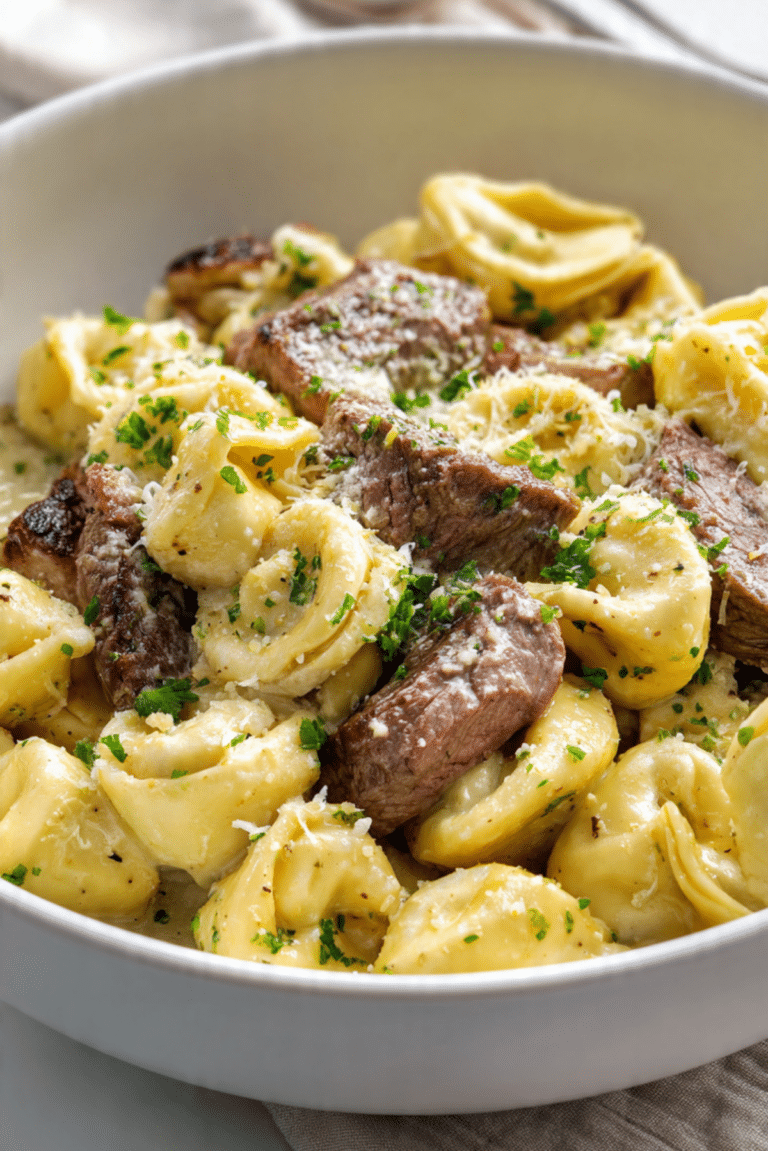 Garlic Steak Tortellini