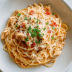 Crockpot Chicken Spaghetti