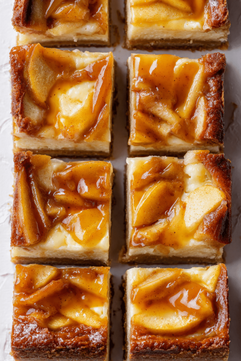 Apple Cheesecake Bars