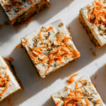 High Protein Carrot Cake Freezer Bars