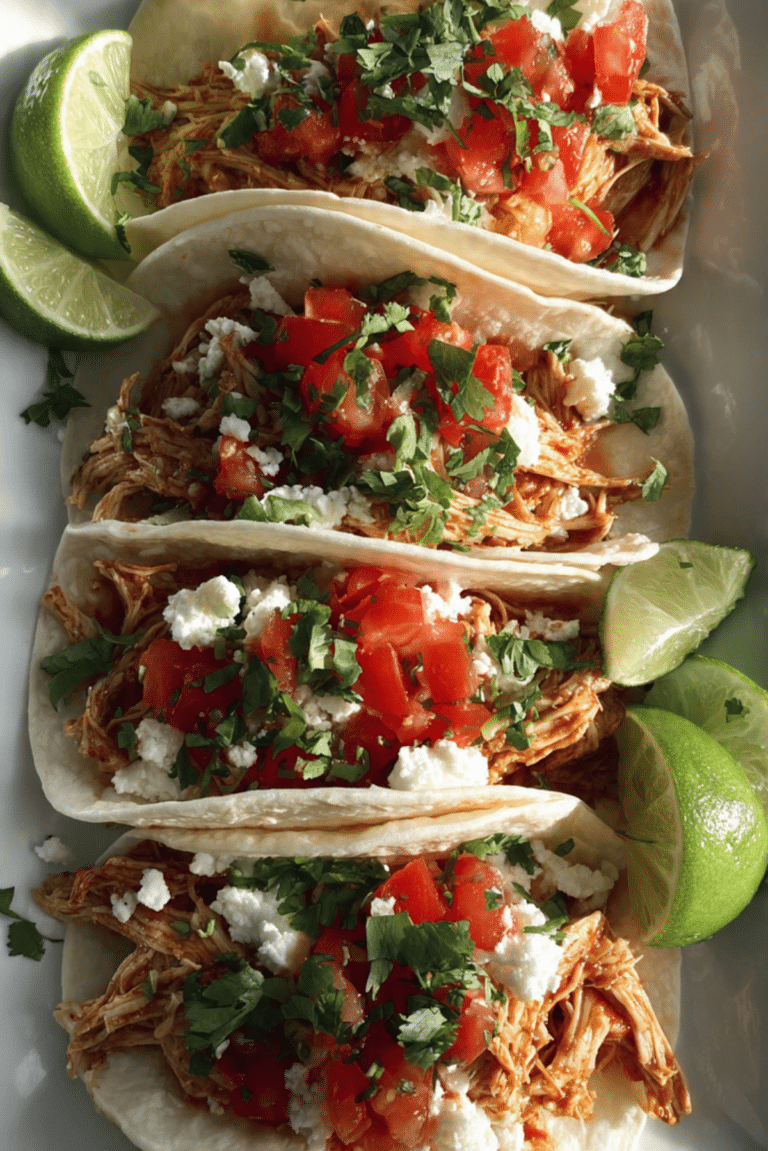 Slow Cooker Chicken Tacos