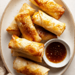 Oven-Fried Feta Rolls with Chili Honey Drizzle