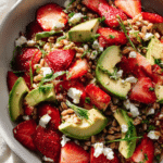 Strawberry Avocado Farro Salad