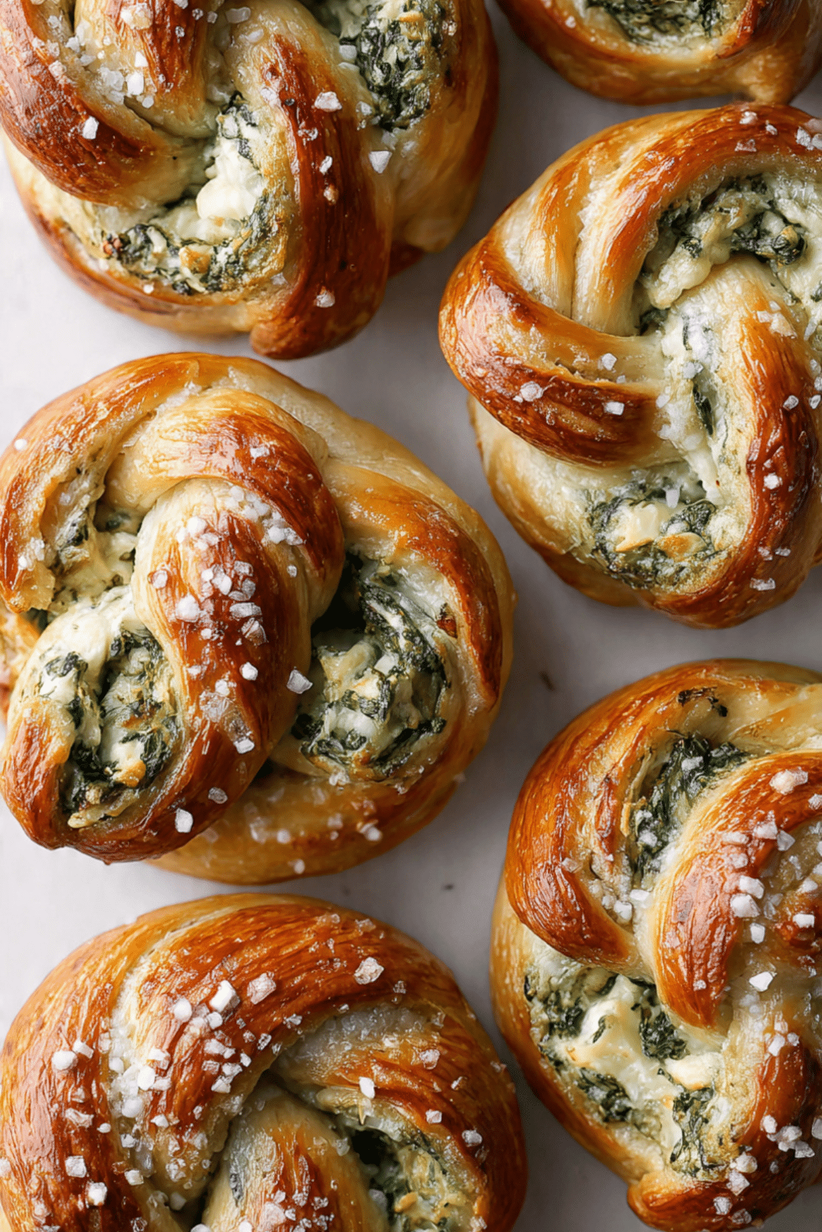Spinach and Artichoke Stuffed Soft Pretzels