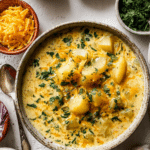 Cheddar Garlic Herb Potato Soup Recipe