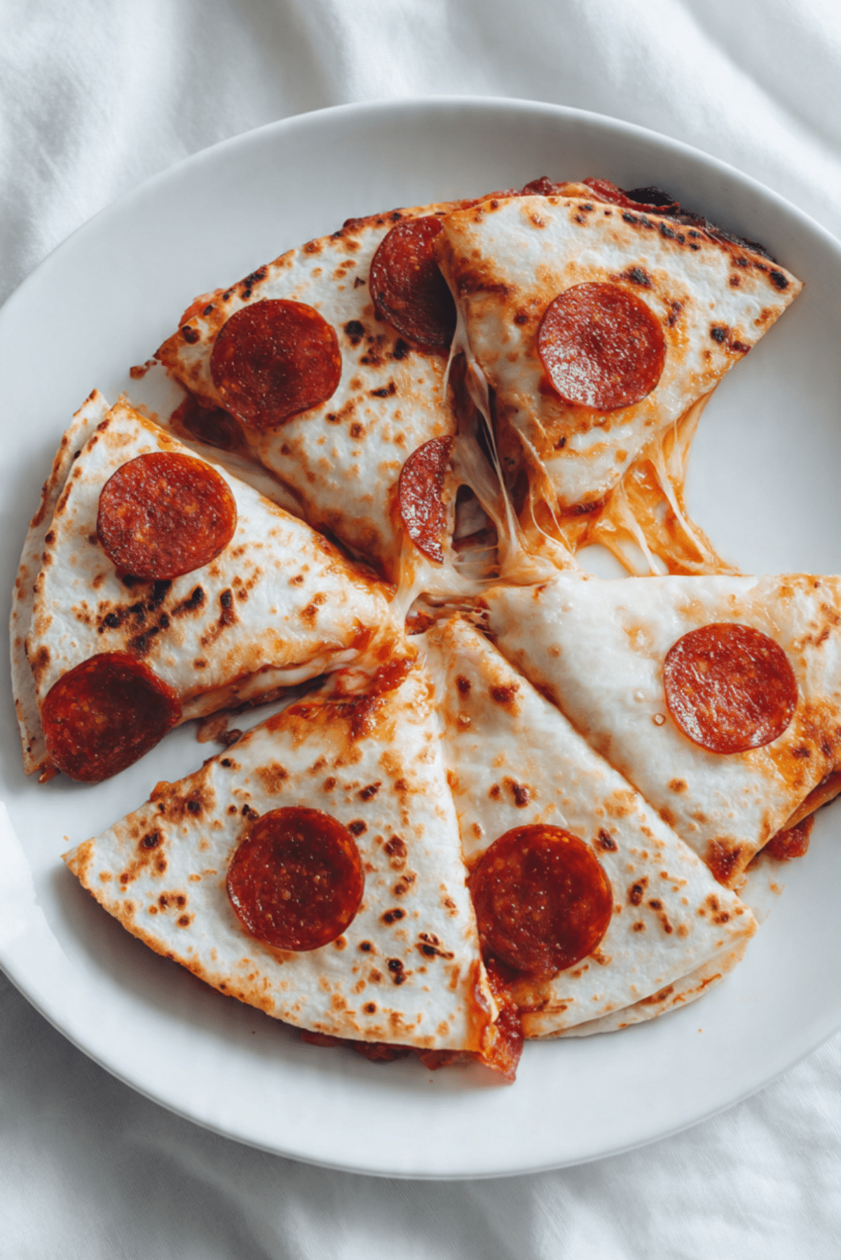 Pepperoni Pizza Quesadillas