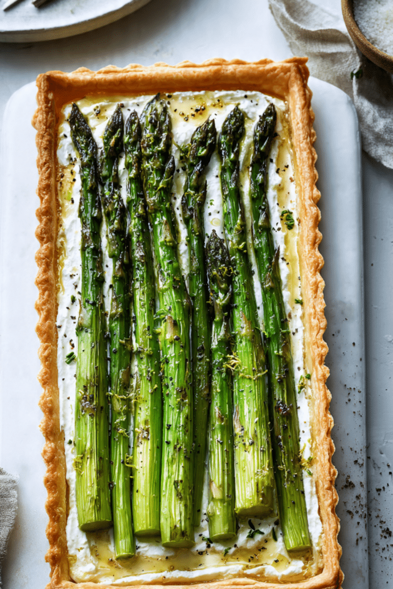 Asparagus & Goat Cheese Tart