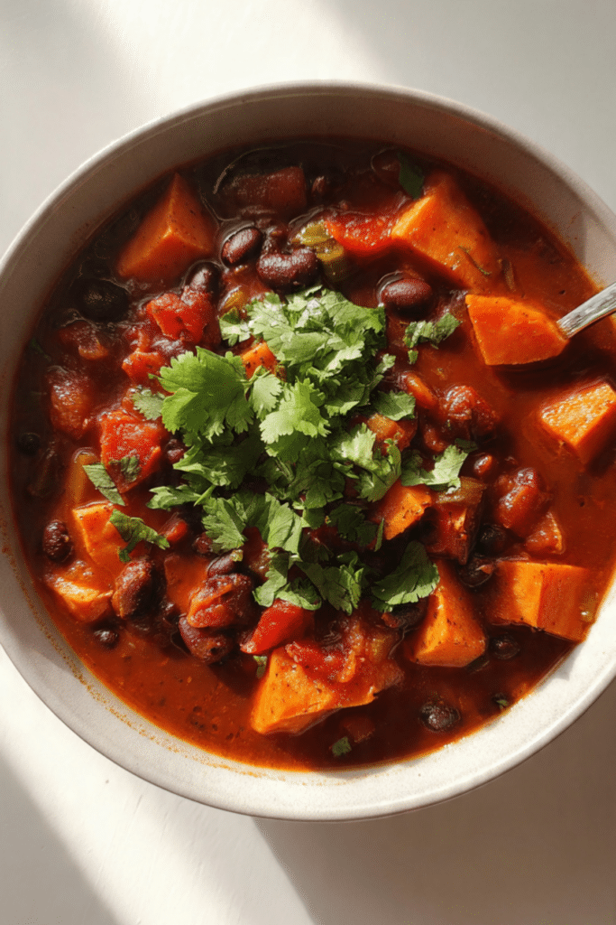 Chipotle Sweet Potato and Black Bean Chili