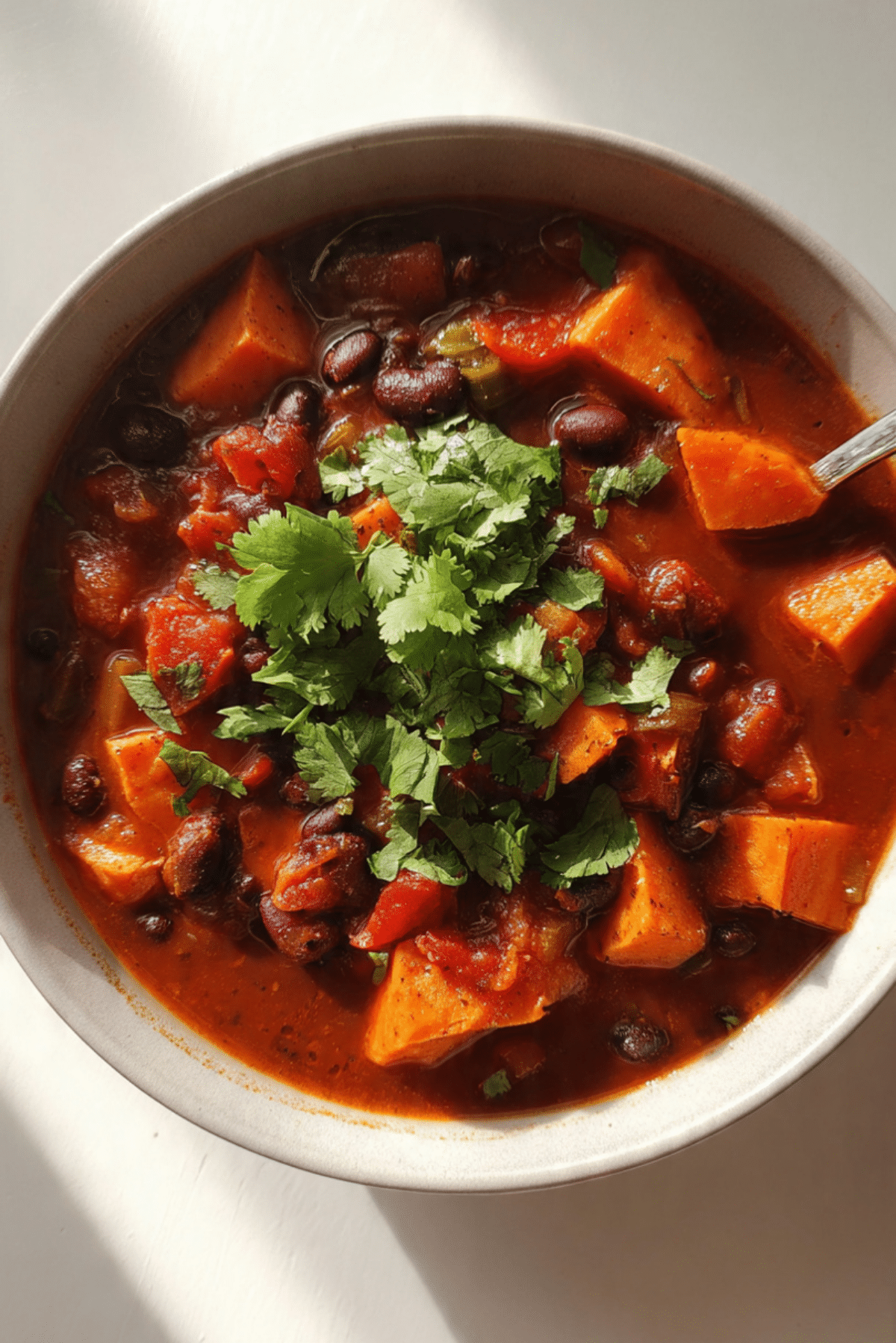 Chipotle Sweet Potato and Black Bean Chili