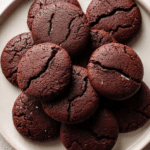 Fudgy Chocolate Tahini Cookies