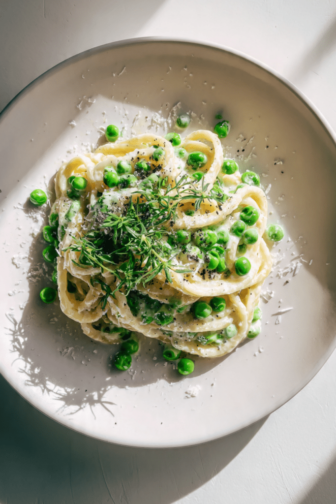 Spring Pea & Ricotta Pasta