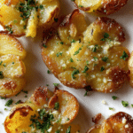 Garlic Butter Smashed Potatoes