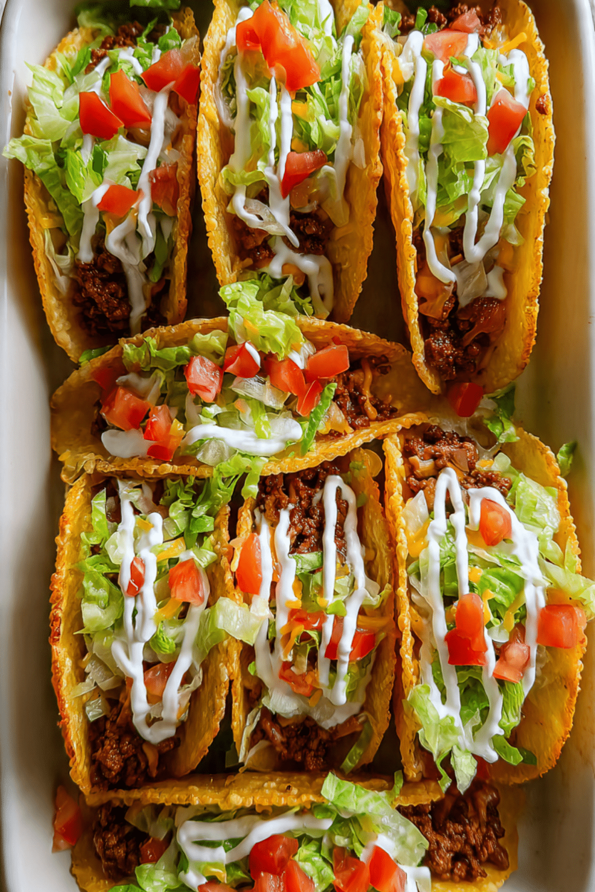 Ground Beef Baked Tacos