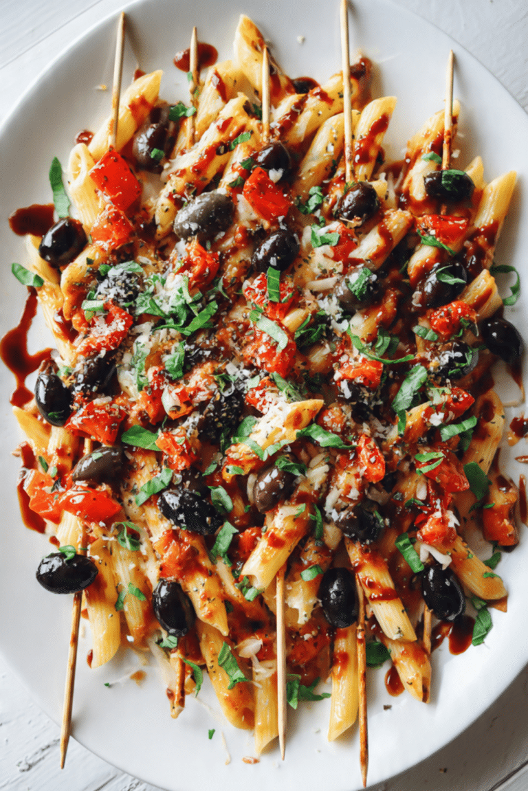Pizza Pasta Skewers